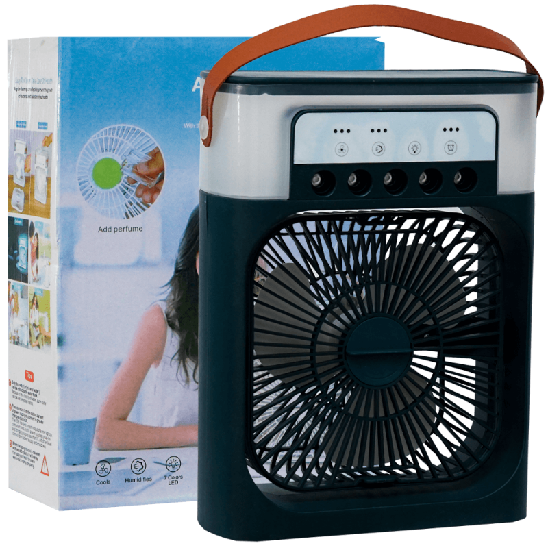 Ventilator de birou cu umidificator, 3 trepte de viteza, 25.5 x 19 x 8 mm
